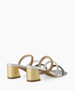 Dames Toral Sandalen*Sandaal Met Hak Tl-Mila Zilver