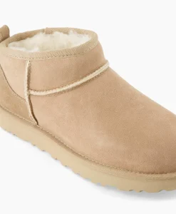 Dames Ugg Laarzen*Enkellaars Winterboot Classic Ultra Mini Zand