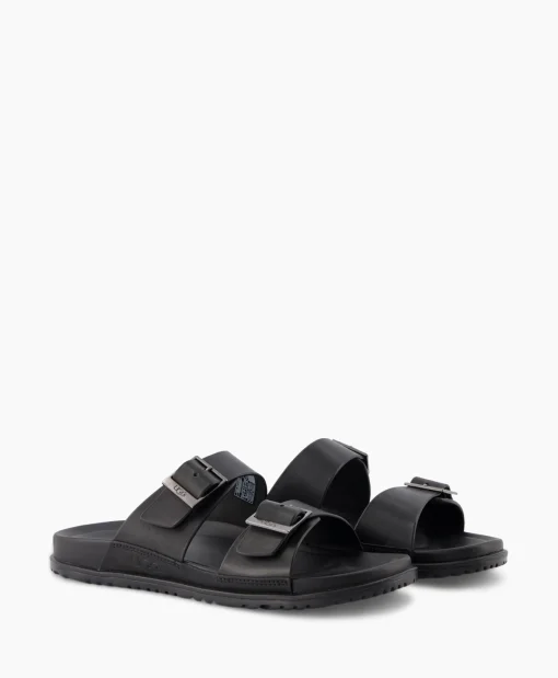 Heren Ugg Sandalen*Sandaal Wainscott Buckle Slide Black Jeans