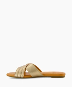 Dames Ugg Sandalen*Sandaal Zonder Hak W Kenleigh Slide Goud
