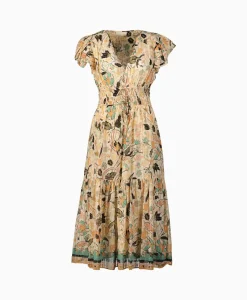 Dames Ulla Johnson Jurken*Midi Jurk Angelica Ecru