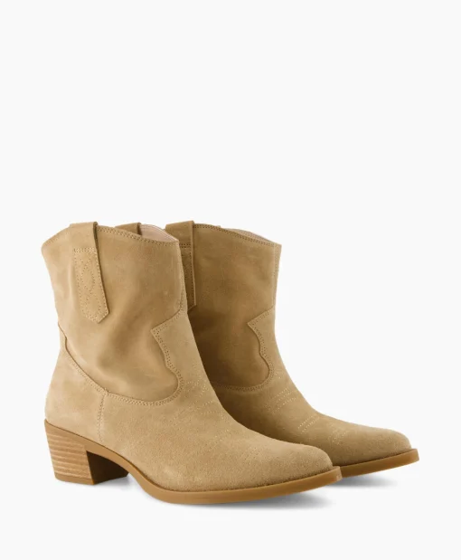 Dames Unisa Laarzen*Enkellaars Gwen_Bs Beige