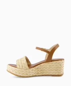 Dames Unisa Sandalen*Sandaal Met Hak Kebek_Mar Bruin