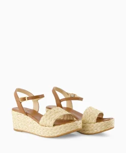 Dames Unisa Sandalen*Sandaal Met Hak Kebek_Mar Bruin