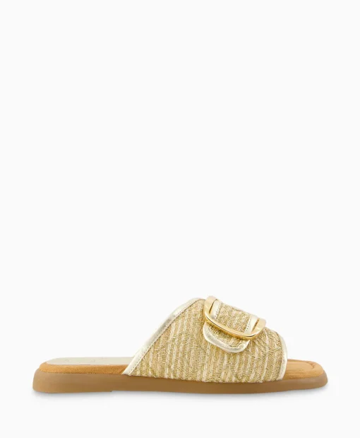 Dames Unisa Sandalen*Sandaal Zonder Hak Crayyu Goud