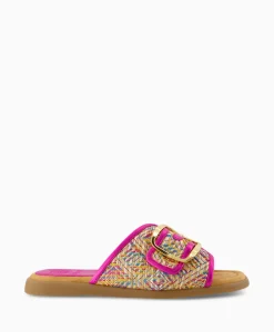Dames Unisa Sandalen*Sandaal Zonder Hak Crayyu Bruin Dessin