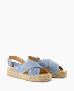 Dames Via Vai Instappers*Espadrille Mondi Sun Blauw