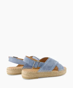 Dames Via Vai Instappers*Espadrille Mondi Sun Blauw