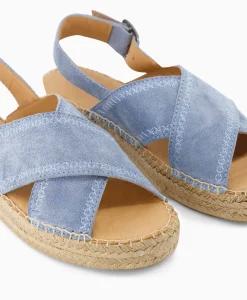 Dames Via Vai Instappers*Espadrille Mondi Sun Blauw