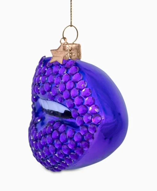 Lifestyle Vondels Lifestyle*Kerstbal Lippen Paars
