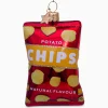 Lifestyle Vondels Lifestyle*Kerstbal Naturel Chips Rood