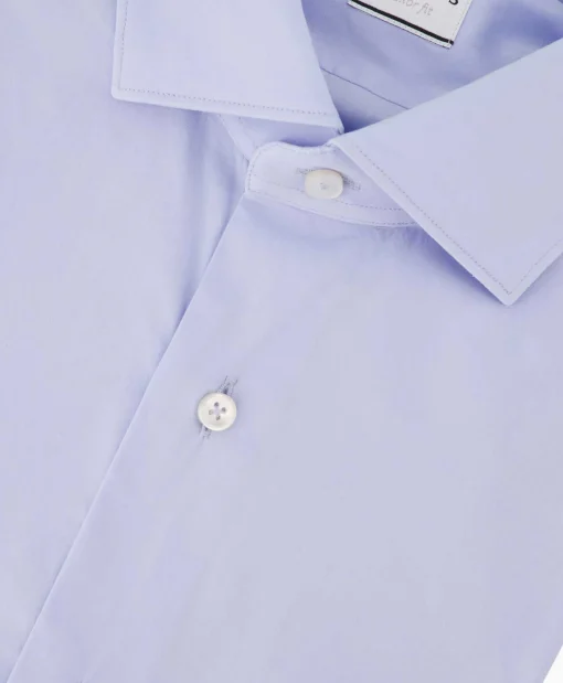 Heren Xacus Overhemden*Tailor Fit Shirt Licht Blauw