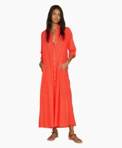 Dames Xirena Bruiloftskleding*Maxi Jurk Boden Rood