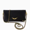 Dames Zadig & Voltaire Tassen*Zadig & Voltaire Crossbody Tas Rock Grained Leather Zwart