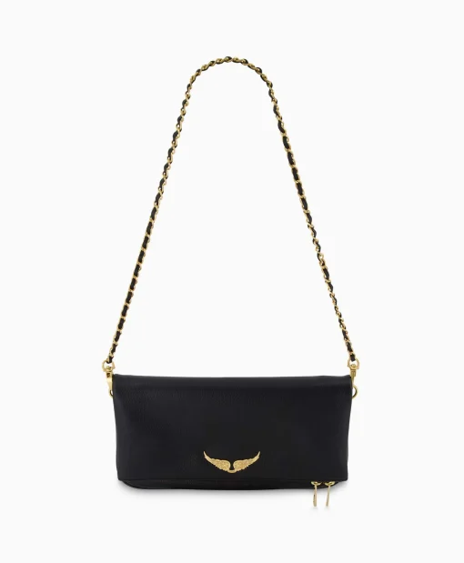 Dames Zadig & Voltaire Tassen*Zadig & Voltaire Crossbody Tas Rock Grained Leather Zwart