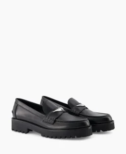 Dames Zadig & Voltaire Instappers*Zadig & Voltaire Loafer Joecassin Semy Shiny Calfskin Zwart