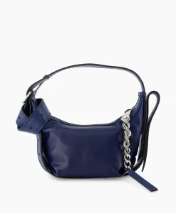 Dames Zadig & Voltaire Tassen*Zadig & Voltaire Schouder / Hand Tas Le Cecilia Xs Leather With Veg Donker Blauw