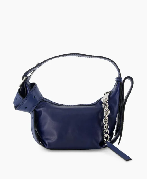 Dames Zadig & Voltaire Tassen*Zadig & Voltaire Schouder / Hand Tas Le Cecilia Xs Leather With Veg Donker Blauw