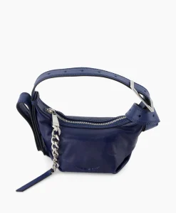 Dames Zadig & Voltaire Tassen*Zadig & Voltaire Schouder / Hand Tas Le Cecilia Xs Leather With Veg Donker Blauw