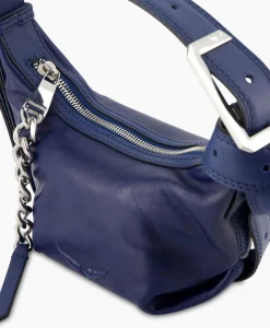 Dames Zadig & Voltaire Tassen*Zadig & Voltaire Schouder / Hand Tas Le Cecilia Xs Leather With Veg Donker Blauw