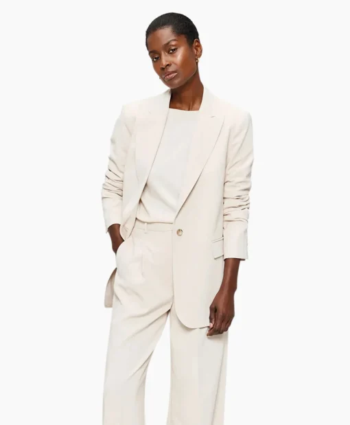 Dames Zenggi Blazers*Blazer Cool Panama Off White