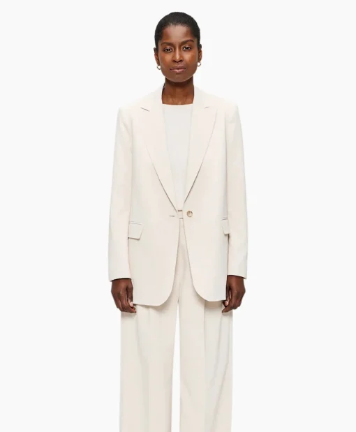 Dames Zenggi Blazers*Blazer Cool Panama Off White