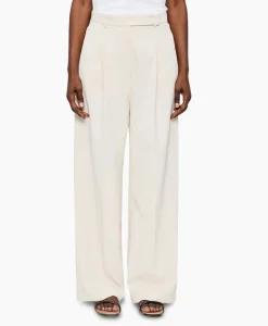 Dames Zenggi Broeken*Pantalon Cool Panama Off White
