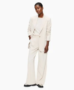 Dames Zenggi Broeken*Pantalon Cool Panama Off White