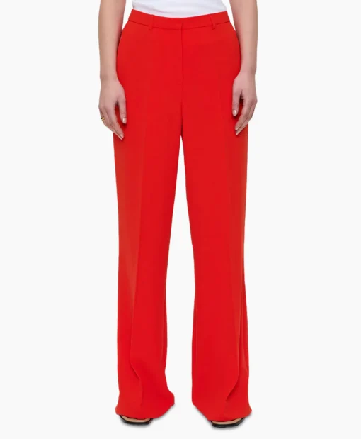 Dames Zenggi Broeken*Pantalon Techno Silk Rood