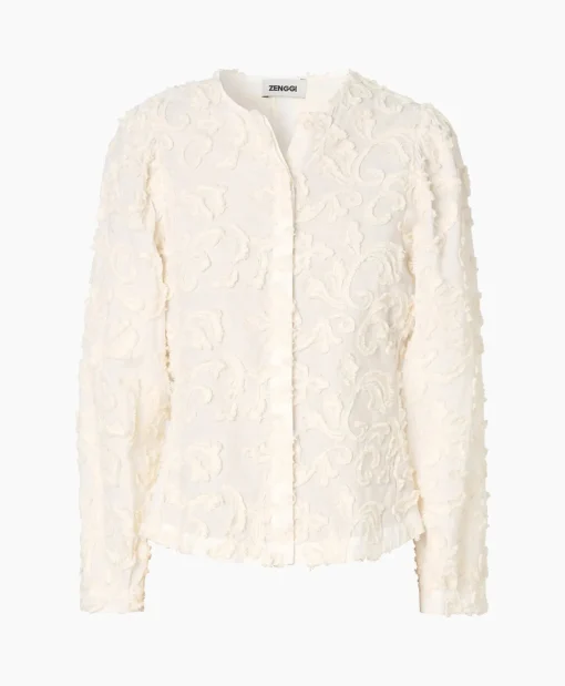 Dames Zenggi Tunieken*Tuniek Embroidered Off White